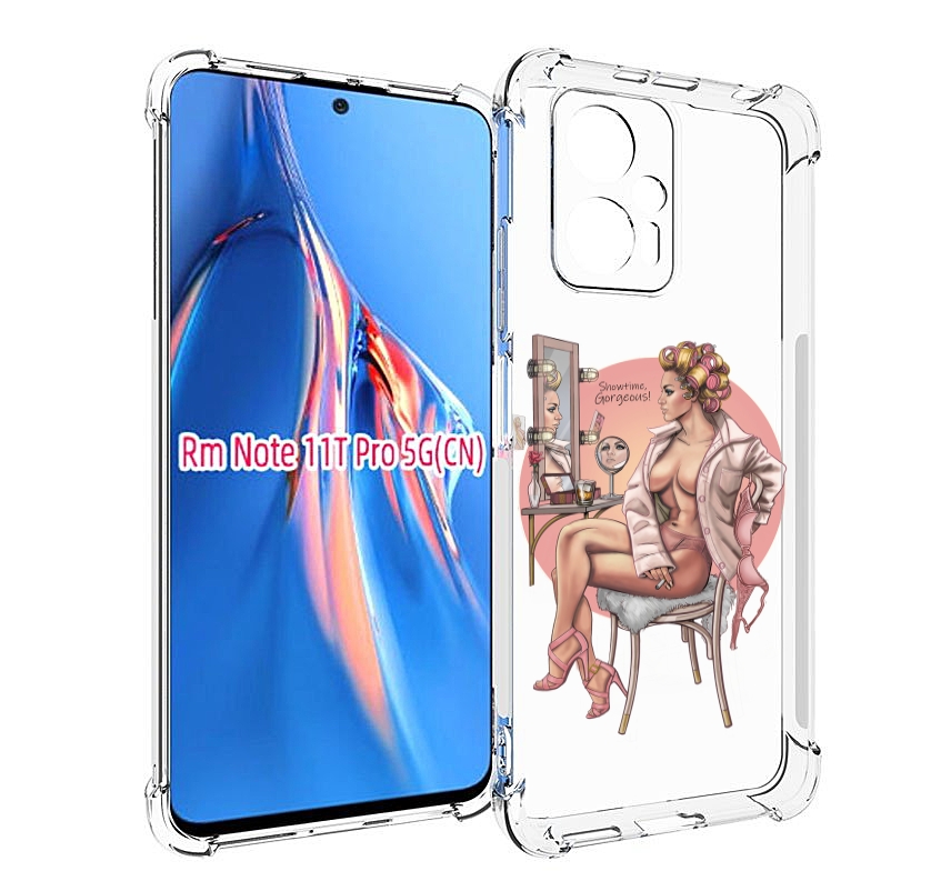 

Чехол MyPads красивая-девушка-с-зеркалом женский для Xiaomi Redmi Note 11T Pro / 11T Pr..., Прозрачный, Tocco