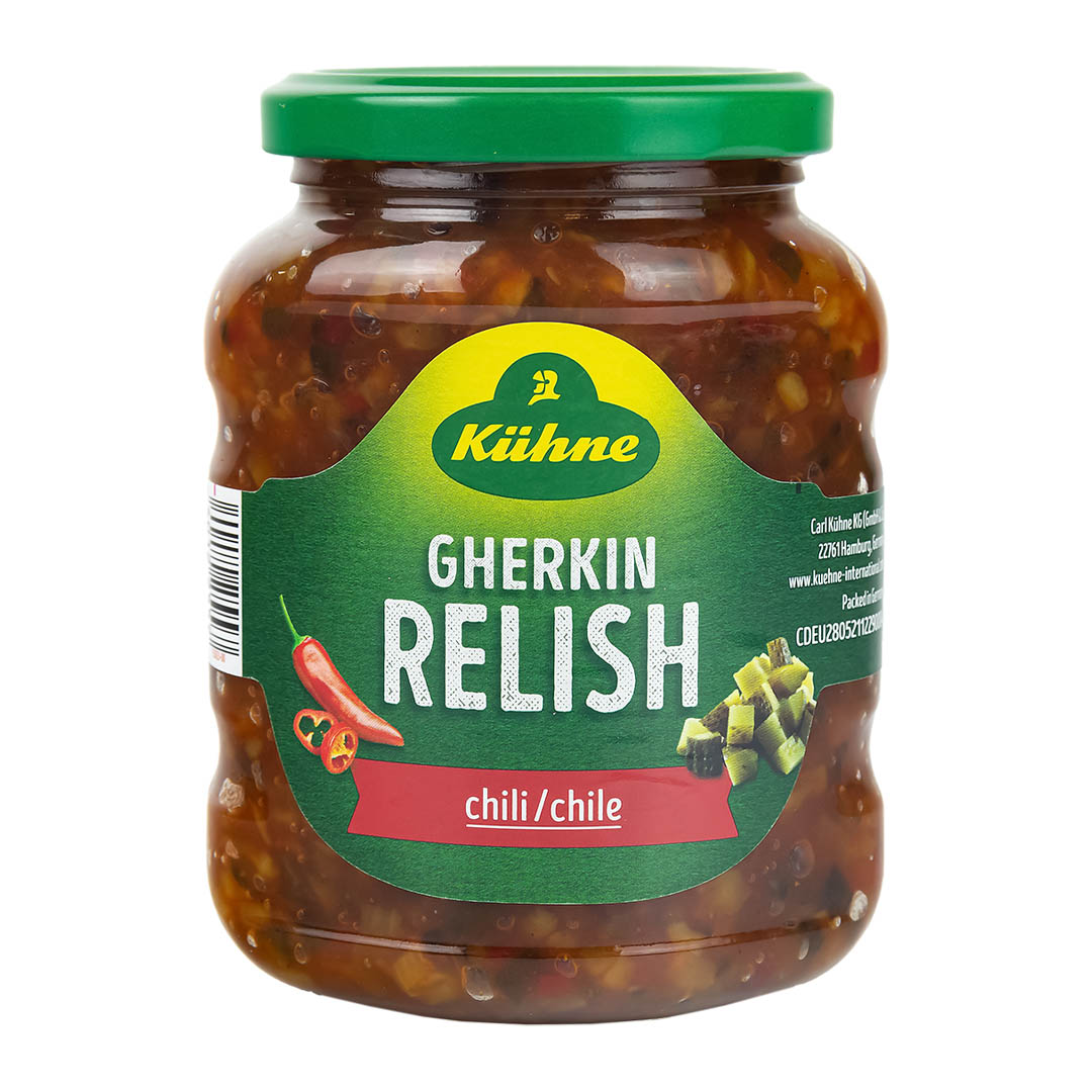 Соус Kuhne релиш с огурцами и перцем чили Gherkin relish Chili, 350 г