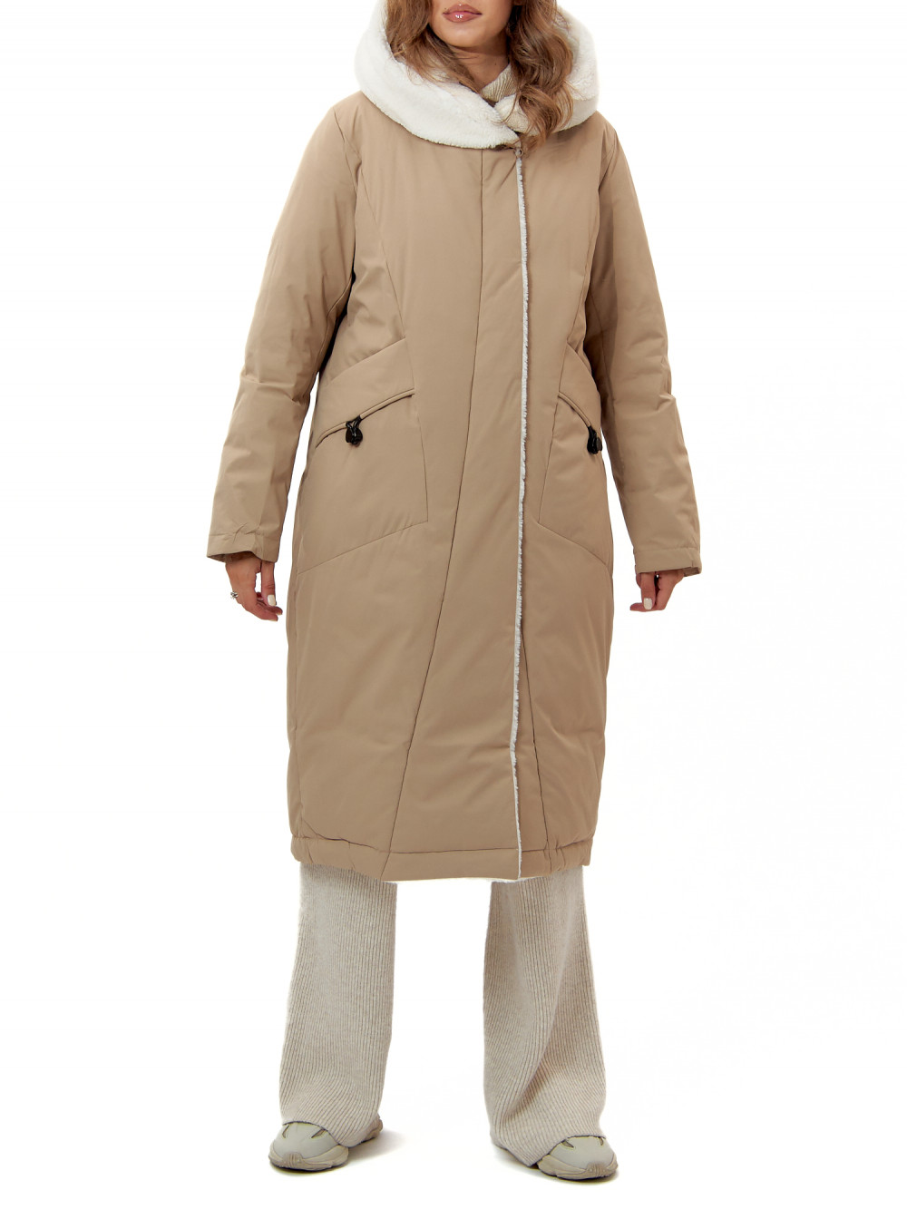 

Пальто женское AD112288 желтое 3XL, AD112288
