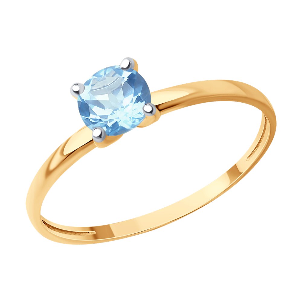 

Кольцо из золота р.  Diamant 31-310-01747-1, топаз, 31-310-01747-1