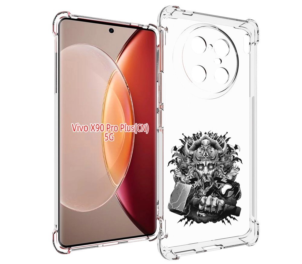 

Чехол MyPads злой тор для Vivo X90 Pro Plus, Прозрачный, Tocco
