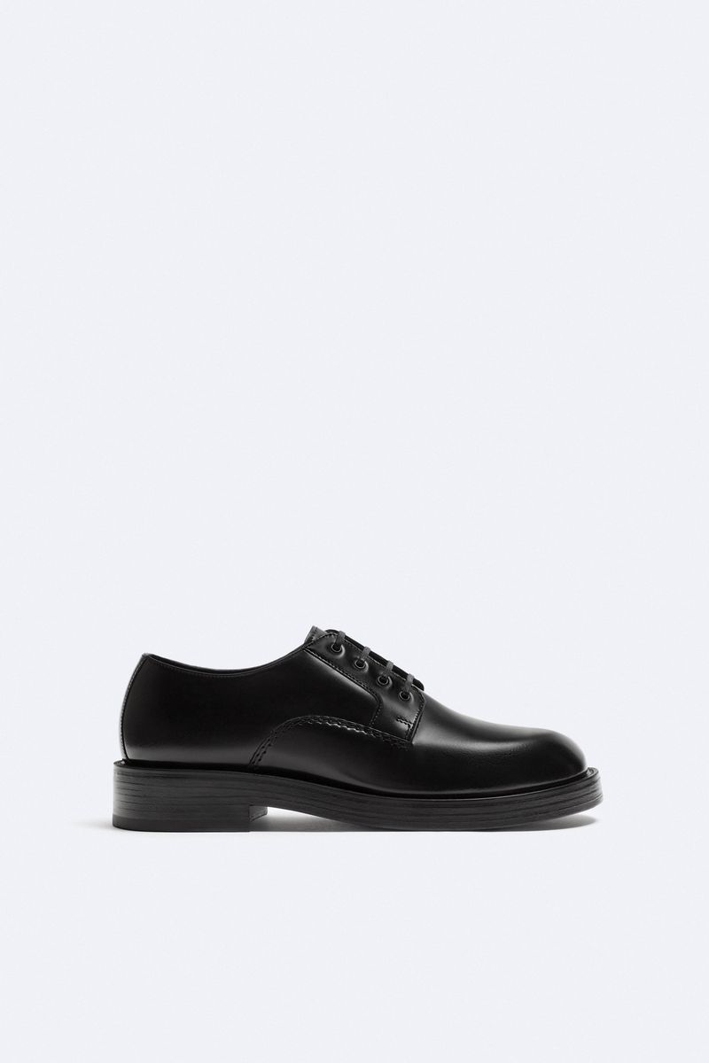 

Туфли мужские ZARA 12432320 черные 40 EU, Черный, 12432320
