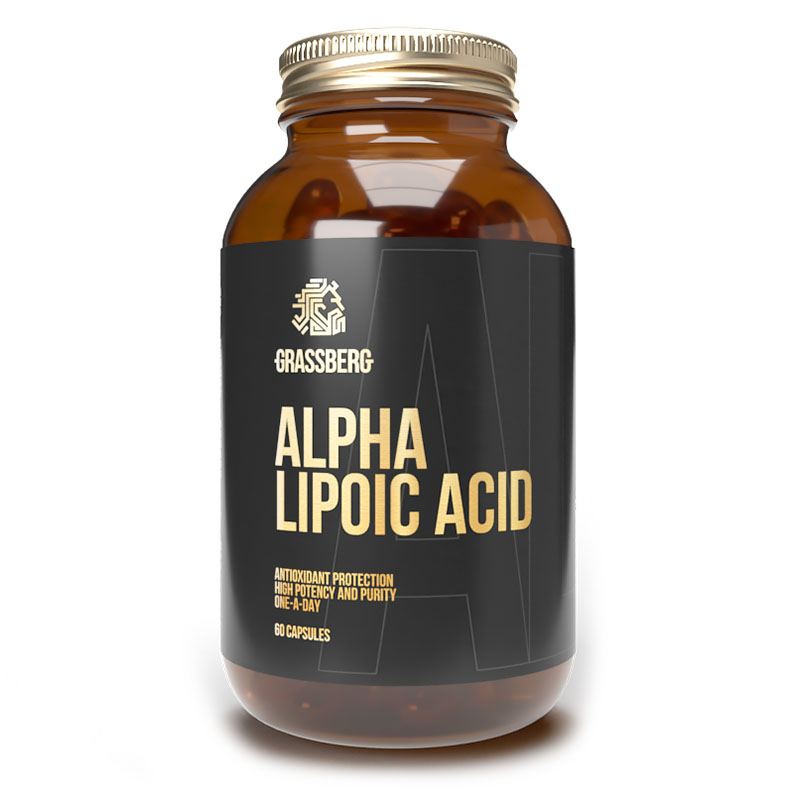 Купить Антиоксидант GRASSBERG Alpha Lipoic Acid 60 mg, 60 капс, Антиоксидант GRASSBERG Alpha Lipoic Acid 60 mg капсулы 60 шт.