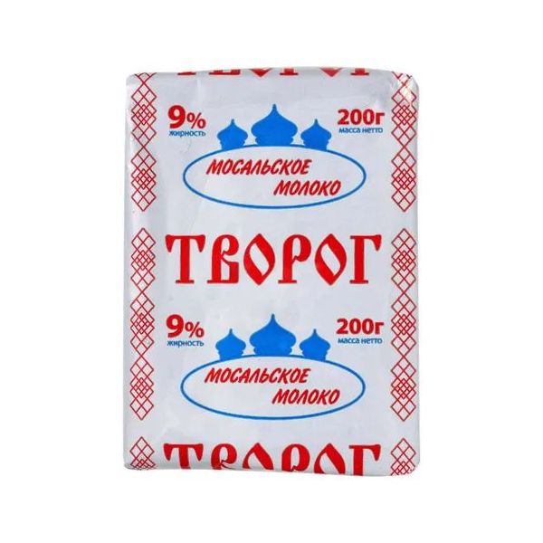 

Творог Мосальское молоко 9% БЗМЖ 200 г