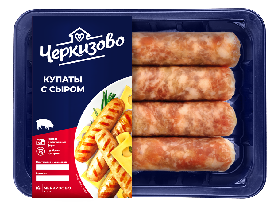 

Купаты свиные Черкизово с сыром охлажденные 360 г