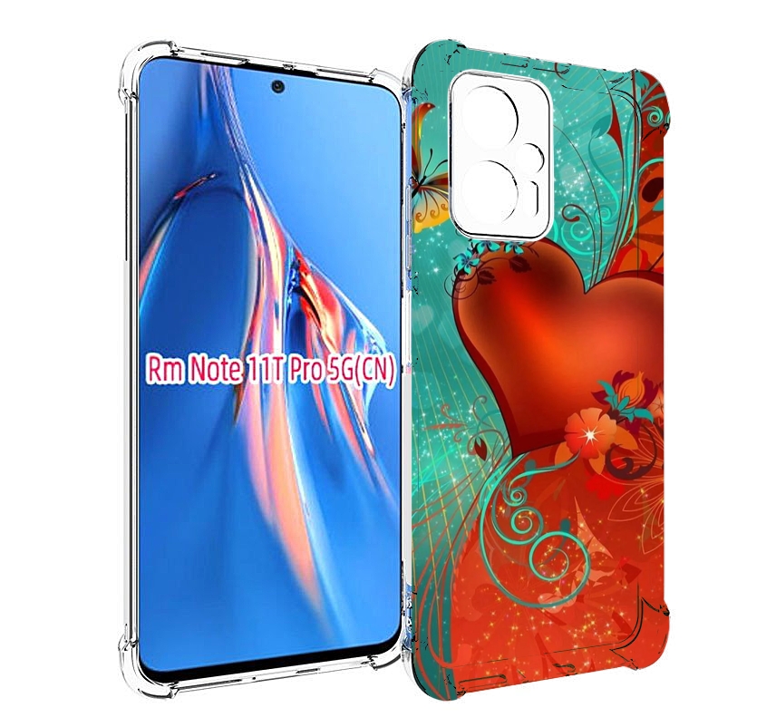 

Чехол MyPads красивые-яркие-сердечки для Xiaomi Redmi Note 11T Pro / 11T Pro Plus / Poc..., Прозрачный, Tocco