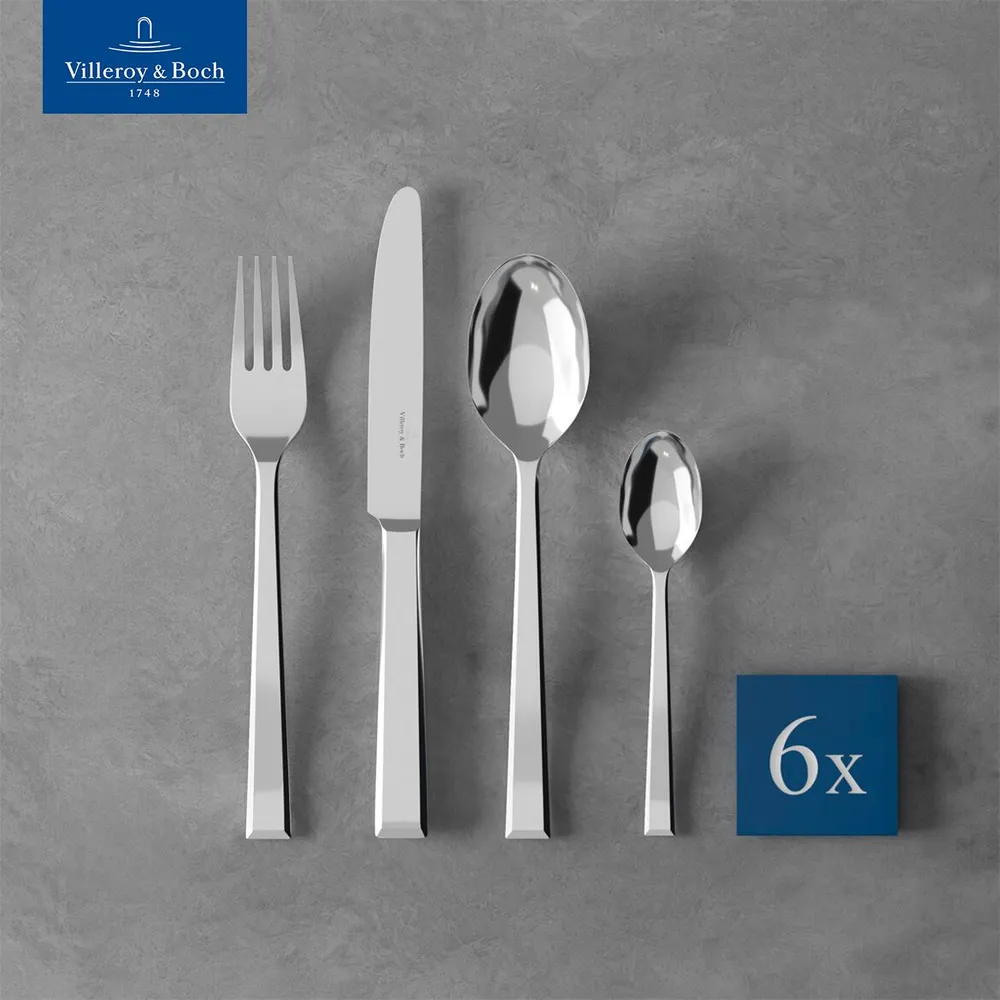 

Комплект столовых приборов Villeroy & Boch, Серебристый, Arthur, 24