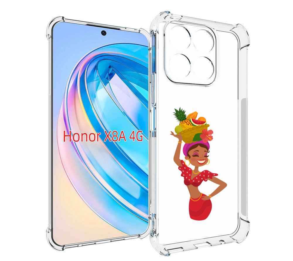 

Чехол MyPads девушка-мулатка для Honor X8a, Tocco