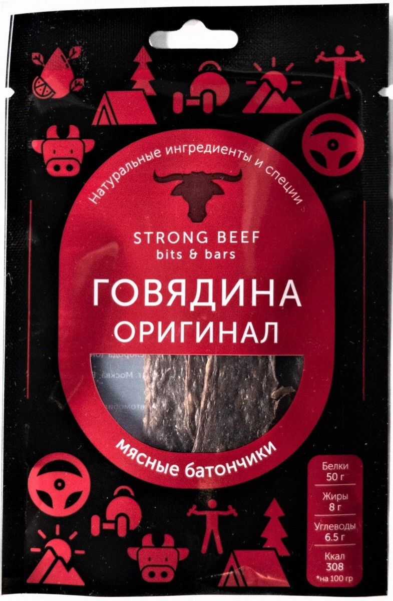 

Мясные деликатесы Strong Beef B&B Original, 40 г