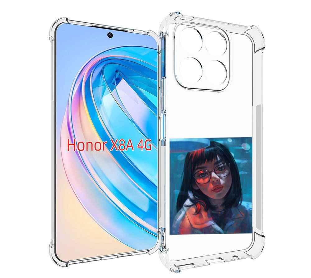 

Чехол MyPads девушка-под-красным-светом для Honor X8a, Tocco