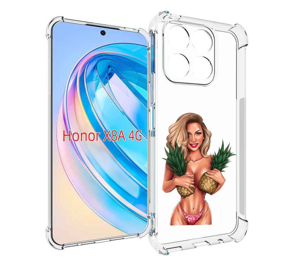 

Чехол MyPads девушка-с-ананасами женский для Honor X8a, Tocco