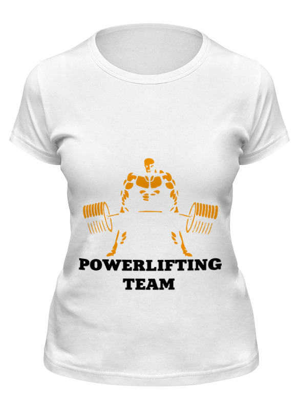 

Футболка женская Printio Powerlifting белая XL, Белый, Powerlifting