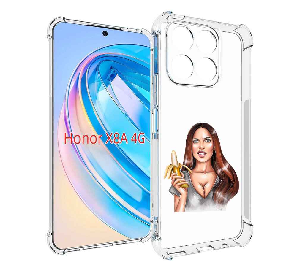 

Чехол MyPads девушка-с-бананом для Honor X8a, Tocco