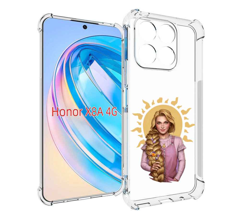 

Чехол MyPads девушка-с-большой-косой для Honor X8a, Tocco
