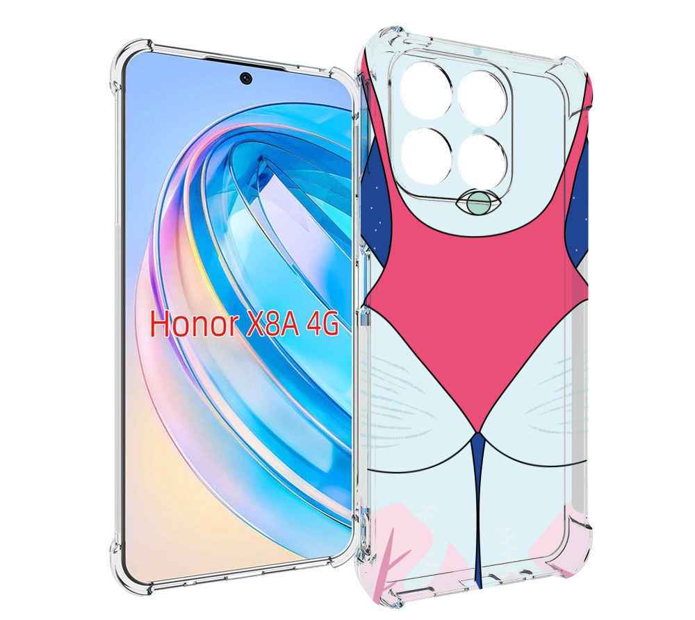 

Чехол MyPads девушка-с-глазом-на-спине для Honor X8a, Tocco