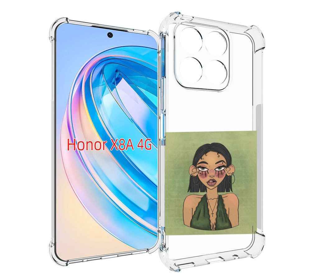 

Чехол MyPads девушка-с-каре-и-тату для Honor X8a, Tocco