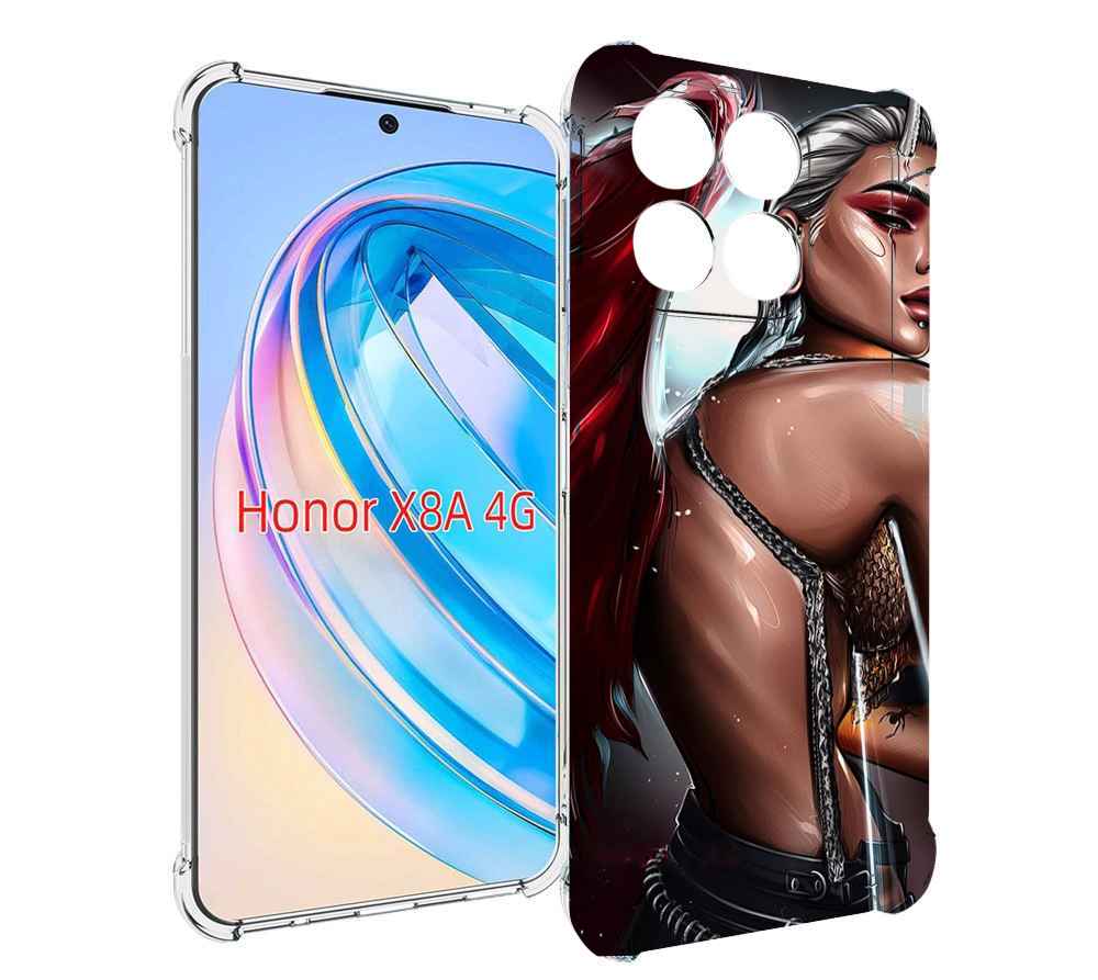 

Чехол MyPads девушка-с-крыльями женский для Honor X8a, Tocco