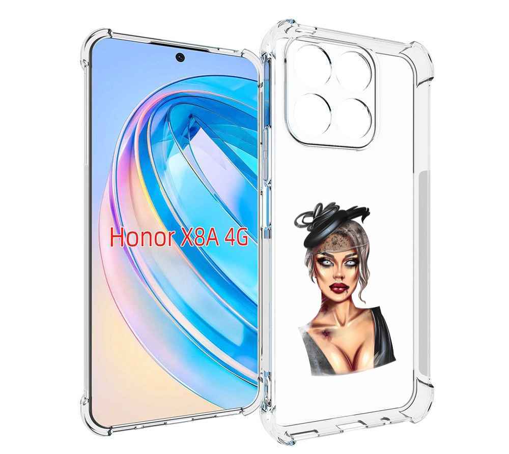 

Чехол MyPads девушка-с-линзами для Honor X8a, Tocco