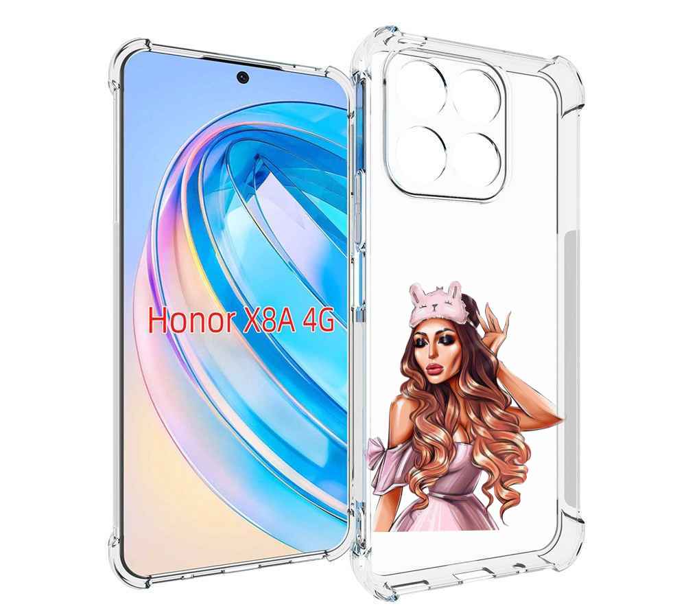 

Чехол MyPads девушка-с-маской-для-сна женский для Honor X8a, Tocco