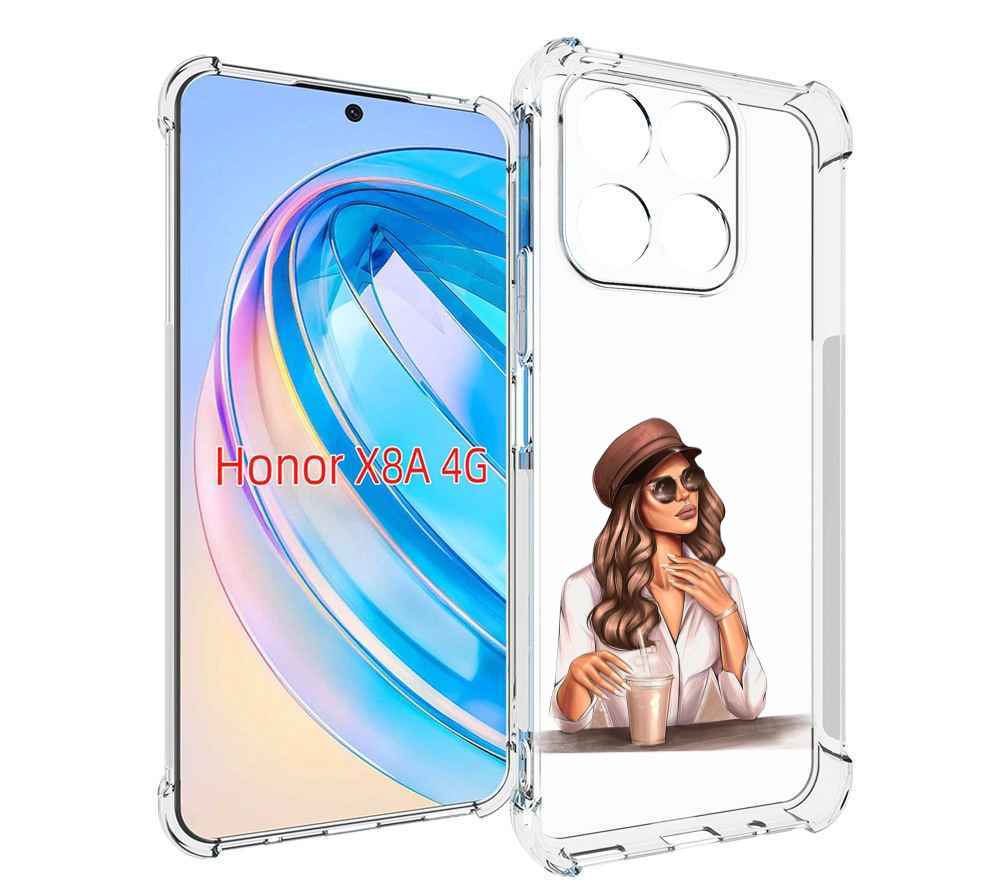 

Чехол MyPads девушка-с-милкшейком женский для Honor X8a, Tocco