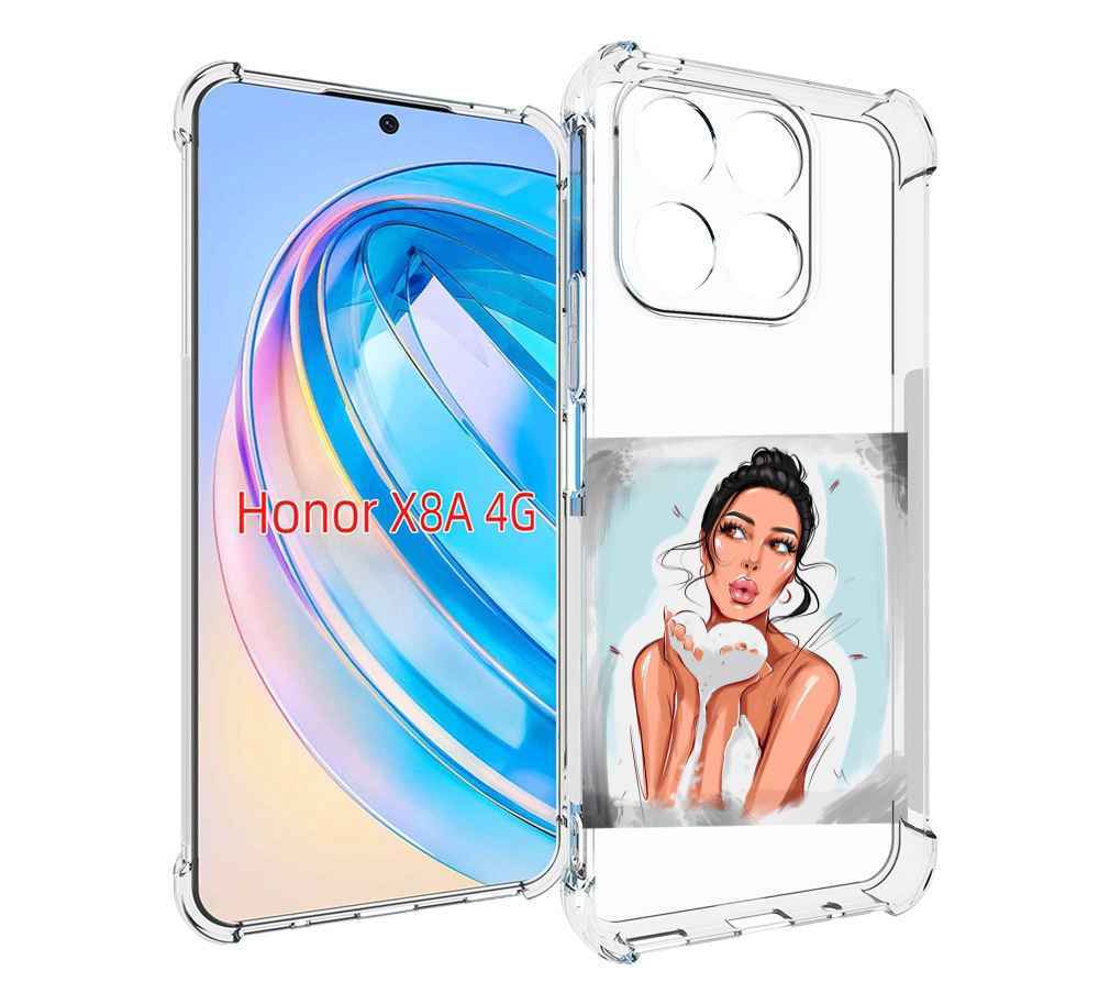 

Чехол MyPads девушка-с-пеной женский для Honor X8a, Tocco