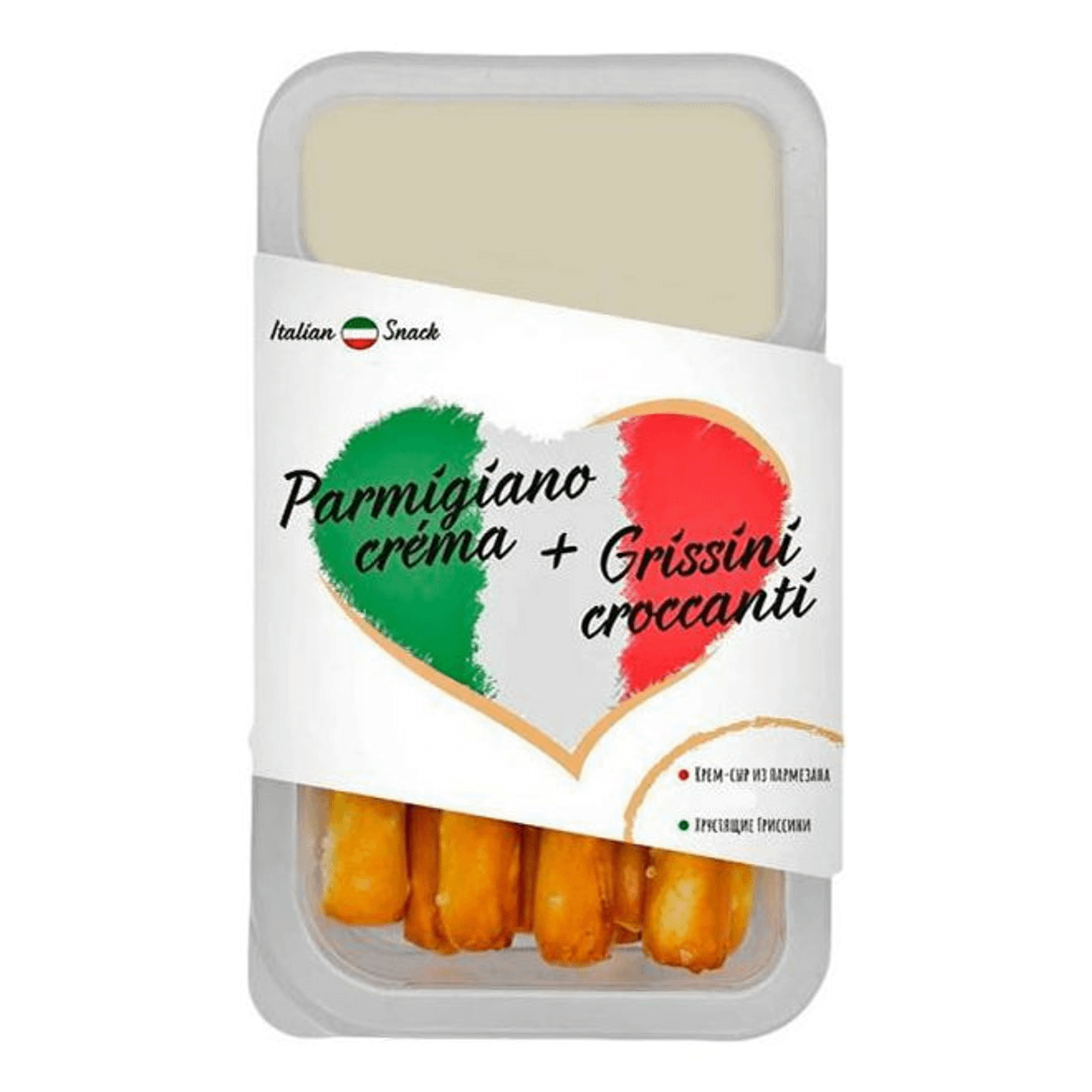 

Сыр мягкий Italian snack Пармезан с гриссини 55% 50 г