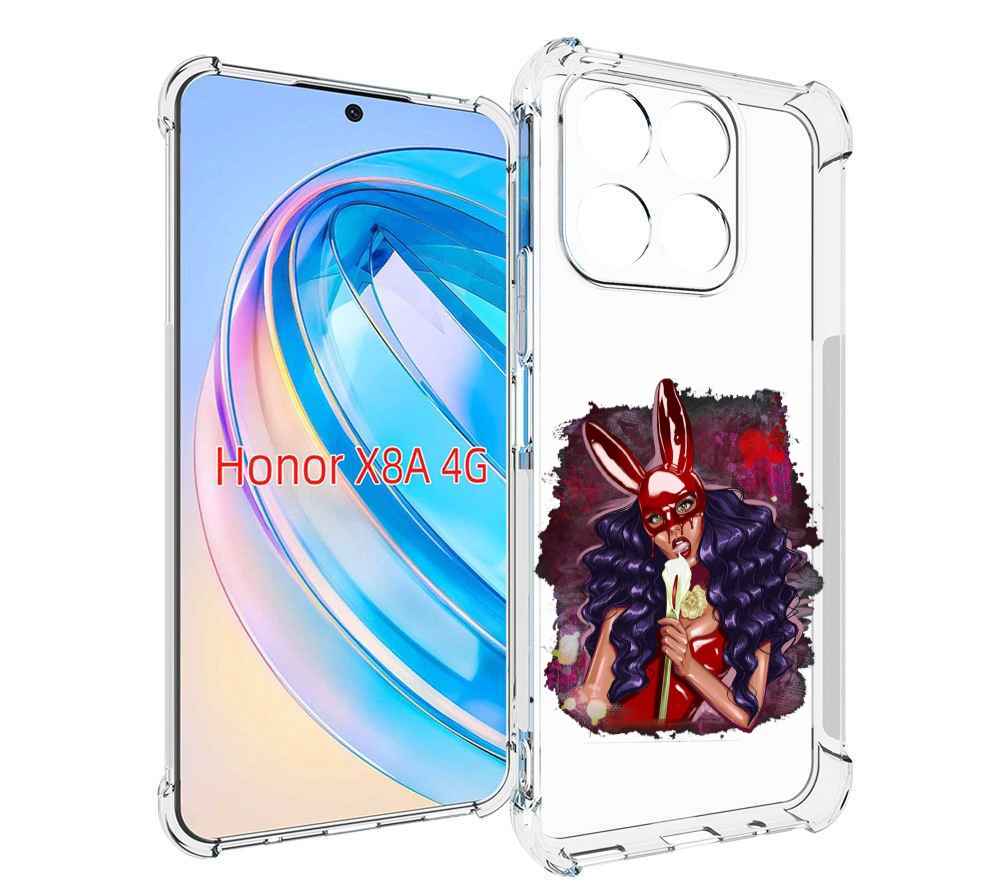 

Чехол MyPads девушка-с-текучей-маской женский для Honor X8a, Tocco