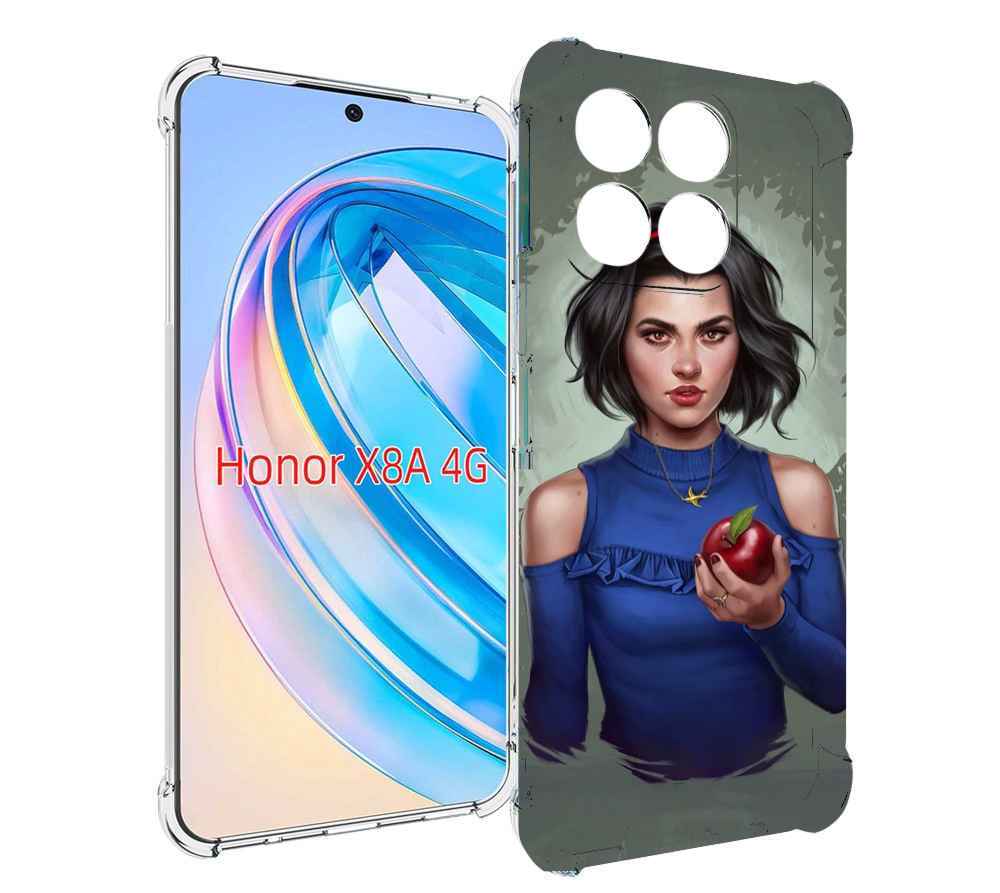 

Чехол MyPads девушка-с-яблоком женский для Honor X8a, Tocco