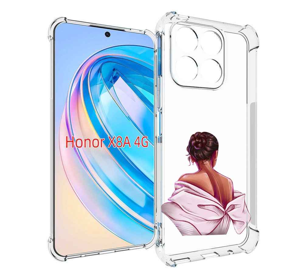 

Чехол MyPads девушка-со-спины женский для Honor X8a, Tocco