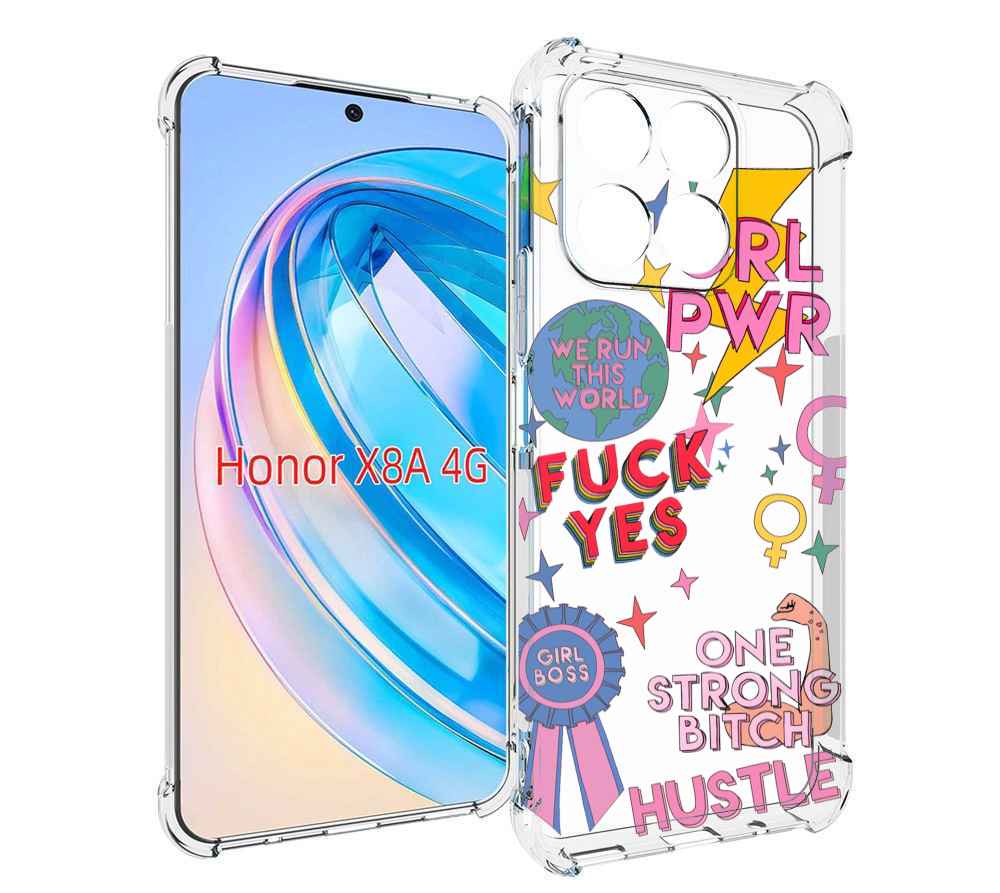 

Чехол MyPads девушки-боссы женский для Honor X8a, Tocco