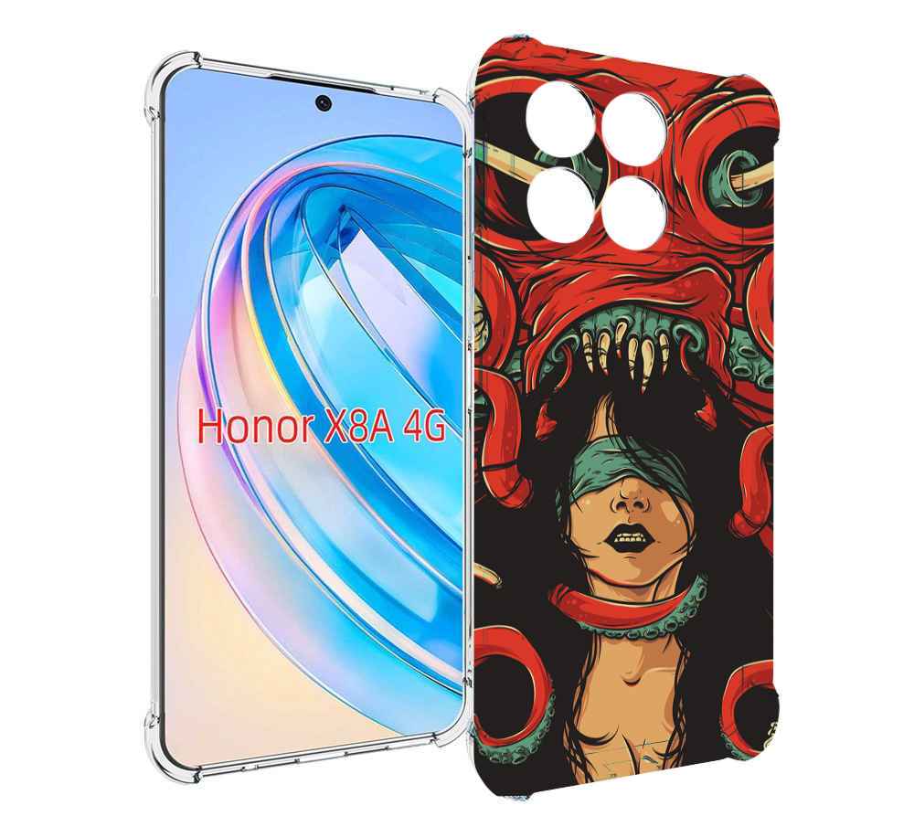 

Чехол MyPads девушку-съедает-осьминог для Honor X8a, Tocco
