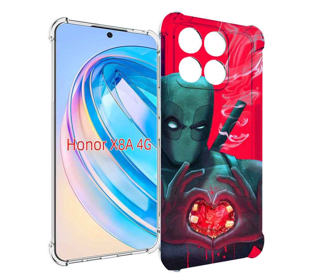 

Чехол MyPads дедпул-в-сердце для Honor X8a, Tocco