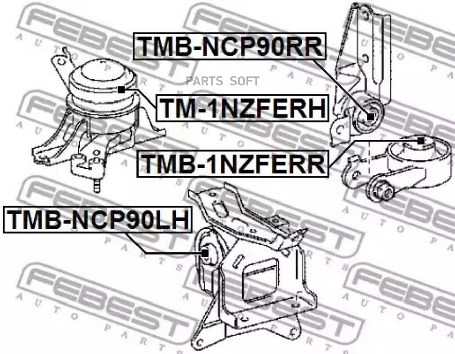 

Опора двигателя правая гидравл toyota yaris ncp9 2005.08-2011.07 tm-1nzferh