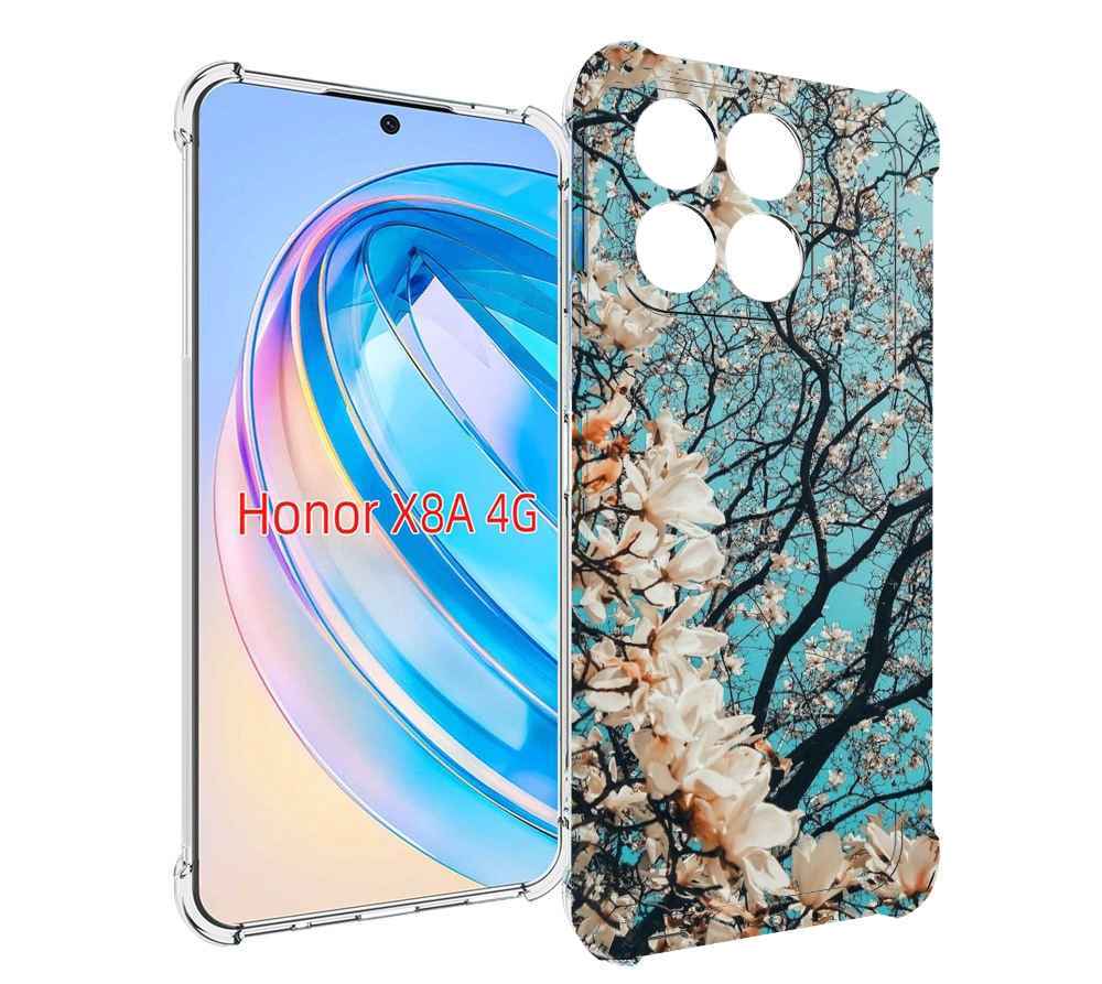 

Чехол MyPads дерево-с-цветочками для Honor X8a, Tocco