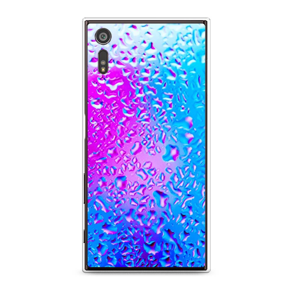 

Чехол для Sony Xperia XZ "Капли на стекле", Голубой;розовый, 51450-3