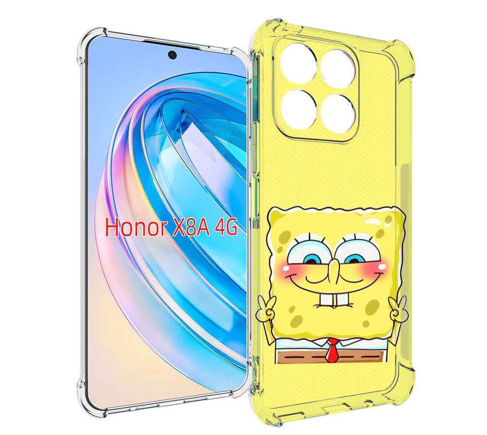 

Чехол MyPads довольный милый спанчбоб для Honor X8a, Tocco