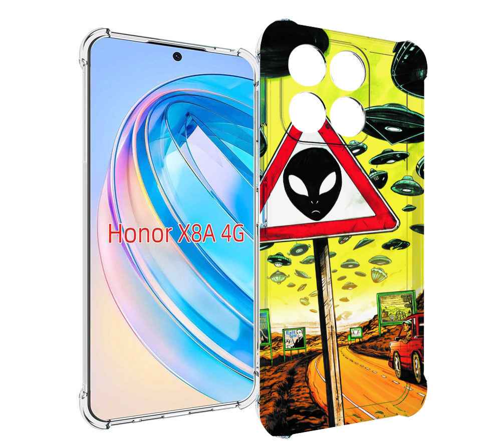 

Чехол MyPads дорога к инопланетянам для Honor X8a, Tocco
