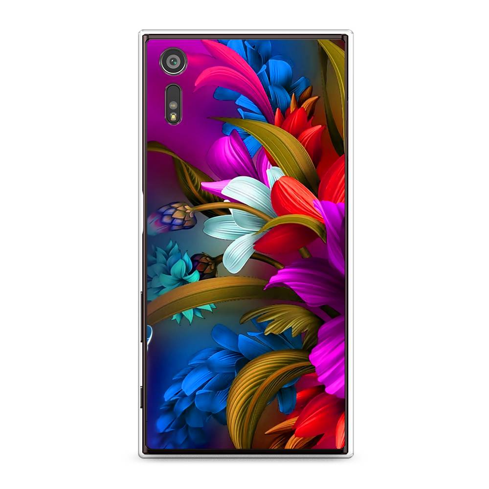 

Чехол для Sony Xperia XZ "Фантастические цветы", Фиолетовый;красный;синий, 51450-2