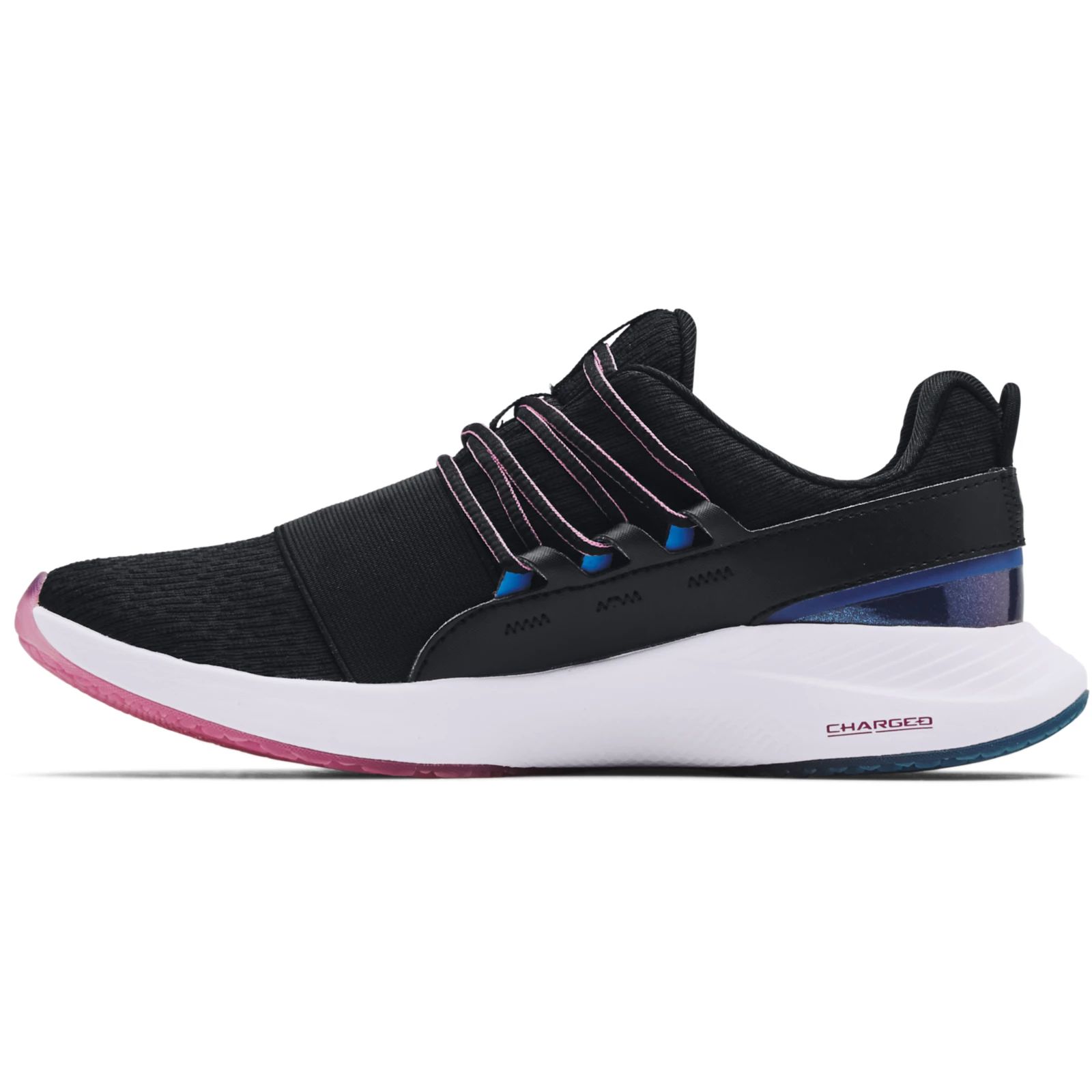 

Кроссовки женские Under Armour W Charged Breathe Color Shift черные 8 US, Черный, W Charged Breathe Color Shift