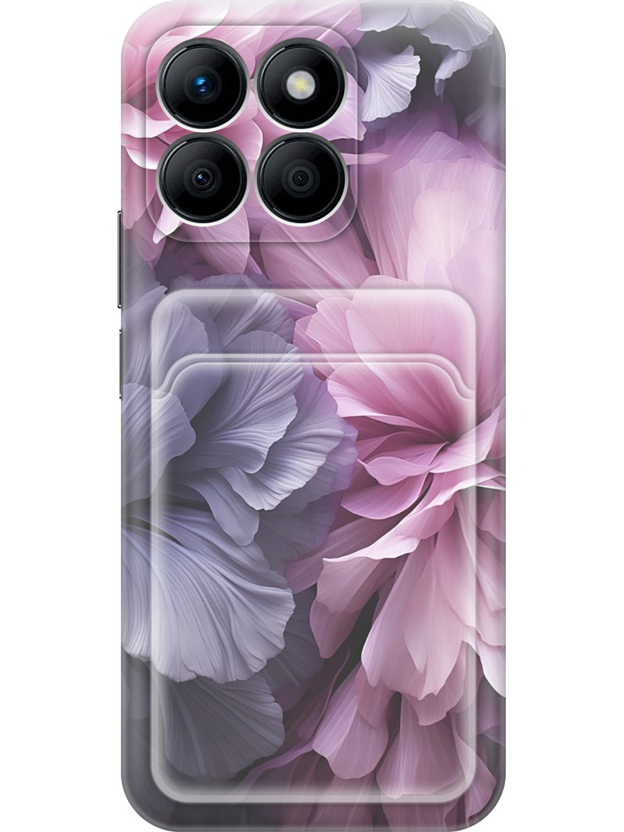 

Силиконовый чехол на Honor X8b с принтом с карманом для карты прозрачный 786832, Прозрачный;розовый;фиолетовый, 781973221