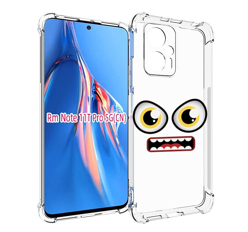

Чехол MyPads красный злой смайлик для Xiaomi Redmi Note 11T Pro / 11T Pro Plus / Poco X..., Прозрачный, Tocco