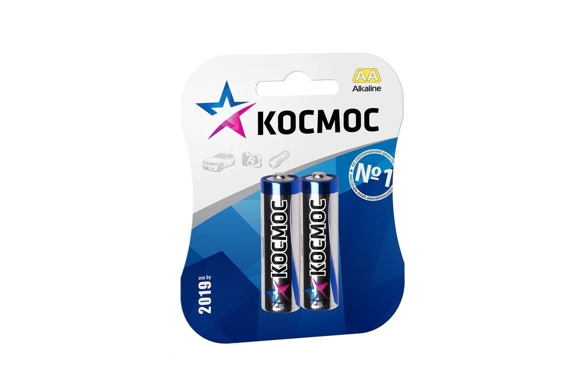 

Космос Батарейка щелочная КОСМОС LR6 (AA) 1.5В бл/4 (Цена за 1шт)