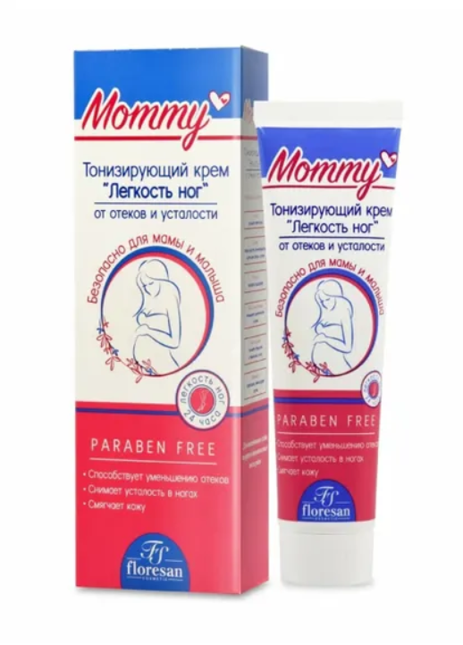 Крем для ног Floresan MOMMY Легкость ног Тонизирующий, 100 мл х 3 шт.