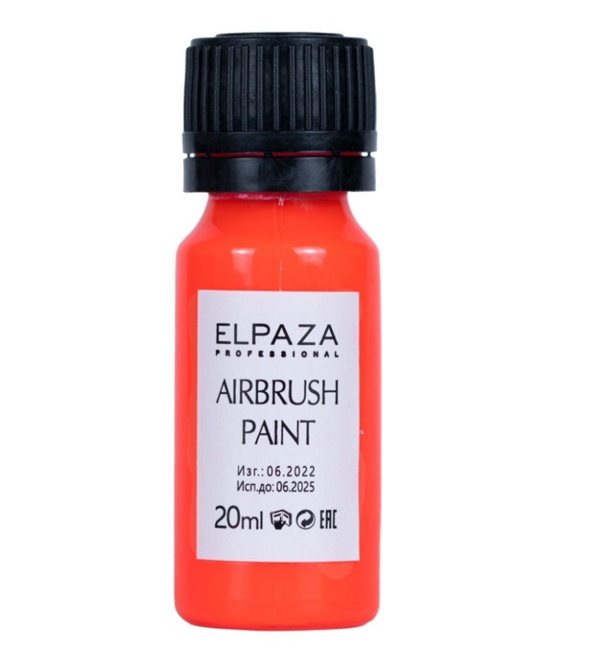 Краска для аэрографа Elpaza Airbrush Paint красный шар фольгированный 18 сердце металл красный