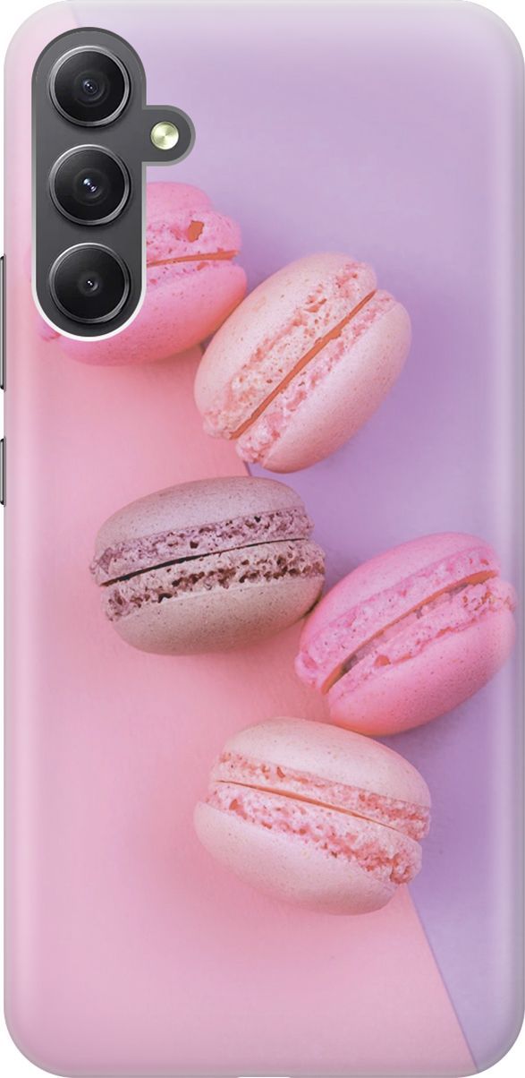 

Силиконовый чехол на Samsung Galaxy A34 5G "Розовые макаруны", Розовый;фиолетовый, 158721