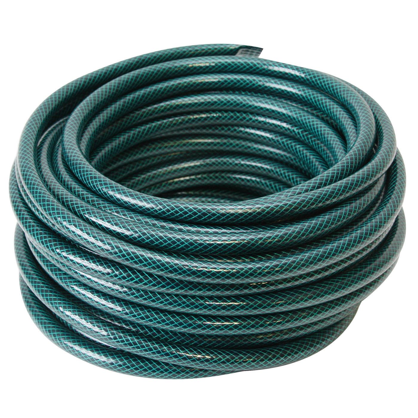 Шланг поливочный ПВХ Метеор 3-х слойный армированный, 3/4, 25 м, зелёный, давление 6-18 ба