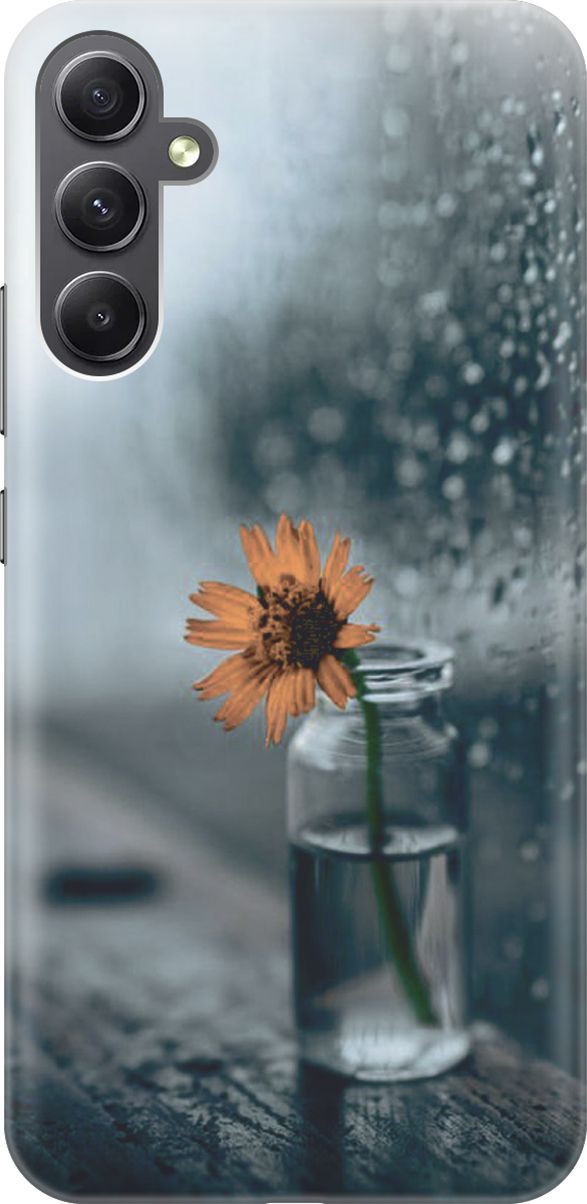 

Силиконовый чехол на Samsung Galaxy A34 5G "Осенняя меланхолия", Желтый;серый, 158717