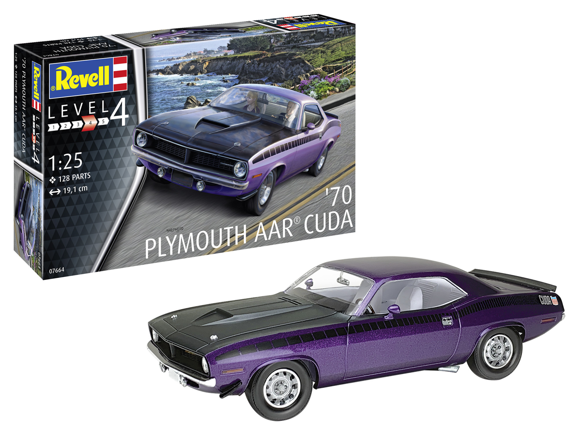 

Автомобиль 1970 AAR Cuda, Фиолетовый