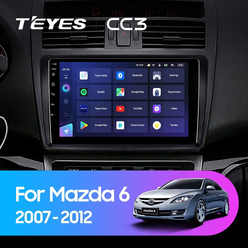 Штатная магнитола Teyes CC3L 432 Mazda 6 2 GH 2007-2012 2840000₽