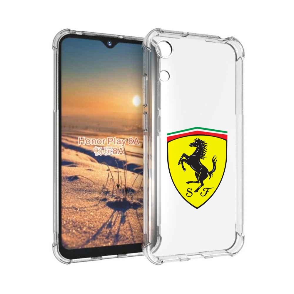 

Чехол бампер MyPads Ferrari-3 мужской для Honor 8A, Прозрачный, Tocco